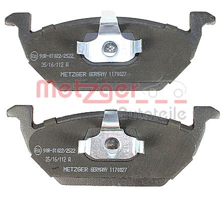 METZGER 1170027 GREENPARTS Bremsbelagsatz, Scheibenbremse